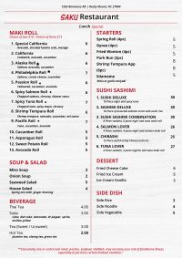 Menu – Saku Sushi Thai & Hibachi